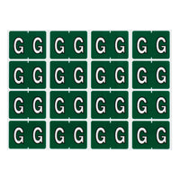 Pendaflex A-Z Dark Green End Tab Filing Labels - G - 240 Pack-Compatible with DataFile L8701 series labels