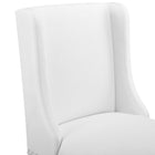 Modway Baron Faux Leather Counter Stool - White-Assembly Required