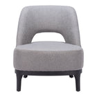 Zuo Mistley Accent Chair - Grey-Comfy and durable polyester fabric