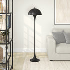 Hudson&Canal - Lampadaire Vega 61" de haut avec abat-jour en métal - Bronze noirci-Conçu pour une ampoule à incandescence de 100 W - ampoule LED de 9 W, ampoule fluorescente (CFL) de 23 W ou ampoule LED à ballast automatique de 9 W, ampoule à culot E26, ampoule non incluse