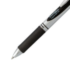 Pentel EnerGel Retractable Gel Roller - 0.7mm - Black Pen &  Refill Set-Rubber grip for writing comfort and control