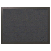 MasterVision Black Fabric Bulletin Board - 18" x 24" - Black Wood Frame-Fabric bulletin board to pin important documents, memos, photos, and loose papers
