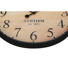 Monarch Specialties Clocks 20" Round Clock Antique Brown -Requires just 1 AA battery (battery not included) for operation, backed by a 2 year limited warranty for quality and reliability. for indoor use only