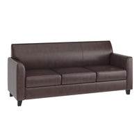 Flash Furniture – Sofa en cuir Hercules Diplomat, brun-Style contemporain