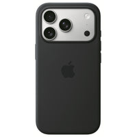 Apple iPhone 17 Pro Silicone Case with MagSafe - Black-Made with a 45 percent recycled silicone material, the case has a silky, soft-touch finish on the exterior that feels great in your hand. And on the inside, there’s a soft microfibre lining for even more protection