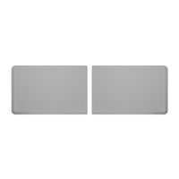 WeatherTech ComfortMat Connect Modular Anti-fatigue End Mats - Woven - Grey - 2 Pack-Each End Piece is 3 feet long (0.91 m). Snap two together and you have a 6-foot (1.82 m) ComfortMat Connect!