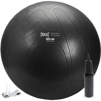 Everlast Pro Grip Fitness Ball - 65 cm - Black-Textured surface ensures greater control