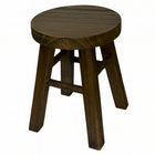 My Home My Living Rustic Wood Plant Stand - 8"Dia. x 10.75"H - Brown-Durable construction
