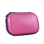 Zipit Glitter Storage Box with Inner Pocket - Pink-Dimensions: 8.2" L x 5.3'' W x 2.9'' D 