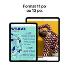 Apple - iPad Air 11 po, Puce M3, Wi-Fi, 128 Go, Gris Cosmique-iPadOS + apps: Sous iPadOS, iPad atteint de nouveaux sommets de productivité, de convivialité et de polyvalence. Exécutez plusieurs apps à la fois, utilisez l’Apple Pencil pour écrire dans n’importe quelle zone de texte avec Griffonner, retouchez vos photos et partagez-les. Stage Manager facilite le multitâche en vous permettant de redimensionner et superposer vos fenêtres d’apps et de travailler sur deux écrans en ajoutant un moniteur externe. i