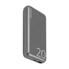 LOGiiX Piston Power 20000 mAh Aluminium Power Bank - Graphite Grey-Compact and stylish aluminium 20,000 mAh power bank with USB Power Delivery