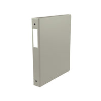 Staples Economy 1" 3-Ring Round Ring Binder - Grey-Storage binder