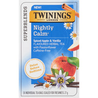 Twinings of London Superblends Nightly Calm Tea - 18 Pack-Herbal specialty tea