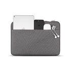 JCPal - Pochette en nylon de style professionnel pour MacBook Pro de 15 po, gris-Extérieur en nylon imperméable