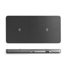 ALOGIC - Station de charge sans fil 3-en-1 Ultra Power - Double charge sans fil avec sortie de charge USB-A-Design haut de gamme : La station d'accueil est élégamment conçue à partir d'un alliage métallique et d'un tissu texturé pour un design durable et de haute qualité. Esthétique, elle s'intègre parfaitement à votre environnement de travail ou de maison.