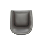 Manhattan Comfort - Lot de 2 fauteuils de salle à manger modernes Anna ronds 23,23 po en similicuir - Étain-Garantie limitée du fabricant de 30 jours