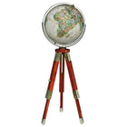 Replogle National Geographic Eaton Iii Globe 16" Antique Parchment Ocean Floor Globe - English-Solid wood construction with brass fittings