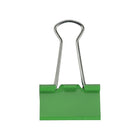 JAM Paper Colourful Binder Clips - Medium - 1 1/4" - Green - 15 Pack-Quantity: 15 Clips per Pack | Durable and Reusable
