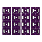 Pendaflex A-Z Purple End Tab Filing Labels - U - 240 Pack-Compatible with DataFile L8701 series labels