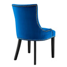 Modway Marquis Performance Velvet Dining Chairs - Navy - 2 Pack-Assembly Required