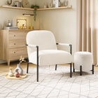 Zuo Chicago Accent Chair - Ivory-Chair Weight Capacity: Supports up to 250 lb