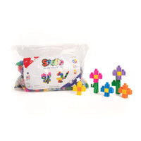 Snapo - Kit de construction épique en blocs de construction - 550 pièces-Ce kit comprend 550 pièces : Blocs Standards, Roues, Hélices, Blocs Spécialisés (Axes, pentes, etc.)