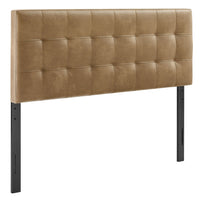 Modway Lily Vegan Leather King Size Headboard - Toast-Faux Leather Upholstery
