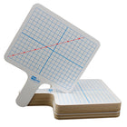 Flipside Products Two-Sided (3/8" Graph/Blank) Rectangular Dry Erase Graphing Paddles, Class Pack of 12-Great for graphing practice