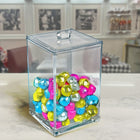 Azar Acrylic Container - 5.5" L x 5.5" W x 9.5" H - Clear-5