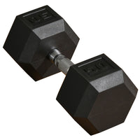 Soozier 50 lb Rubber Hex Dumbbells Weight Dumbbell Hand Weight Barbell for Body Fitness Training - Black-Help exercise your arms, shoulders, back and also strengthens your muscles