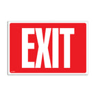 Cosco Glow-in-the-Dark Exit Sign - 8" x 12" - Red and White-This glow-in-the-dark exit sign enhances visibility in low-light or emergency conditions to help guide occupants safely
