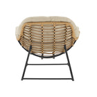 Manhattan Comfort Benson Modern Patio Rocking Chair 6-Piece Set - Cream-34.64" L x 40.15" W x 31.49" H