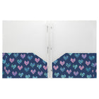 Staples Report Cover - Letter Size - Pixelated Heart-80 sheet capacity