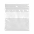 KL Rubber Resealable Polyethylene Bag With White Id Block & Hang Hole - 2 Mil - 4” x 4" - 1000 Pack-Offset lip design with durable zipper for easy opening and secure closure