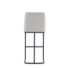 Manhattan Comfort Serena 17.71" Modern Leatherette Upholstered Barstool - Light Grey - 2 Pack-22.04" L x 23" W x 40.55" H