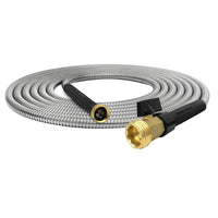 Bionic Steel Pro Metal Heavy Duty Garden Hose with Sprayer Nozzle - 100'-Provides 100' of reach for watering gardens, washing vehicles, and cleaning decks, patios, and driveways