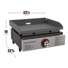 Blackstone 17" Tabletop Griddle-Easily controlled heat zone: Cook more efficiently and get to eating faster.