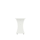 Manhattan Comfort Coney 53.14" Mid-Century Modern Dining Bench - White - Set of 2-Elegant and Unique Curved Silhouette to Elevate Any Dining Room