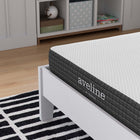 Modway Aveline 6" Twin Mattress-Stretch Knit Zipper Removable Cover