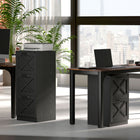 HOMCOM 3-Drawer Letter/A4 Filing Cabinet - Black-Built from robust particleboard with an anti-tip kit for added stability
