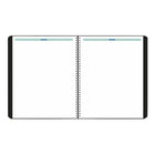 Blueline 2025-2026 Essential 16-Month Monthly Planner - 9-1/4" x 7-1/4" - Black - Bilingual-Previous, current and following monthly calendars on each spread