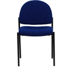 Flash Furniture – Chaise empilable en tissu avec structure en acier, bleu marine-Chaise d'invité