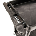 Luxor - Grand chariot utilitaire en mousse structurelle à 2 tablettes - 24" x 32" - capacité 300 lb - noir-Deux étagères plates de 1,75" d’épaisseur avec rebord de retenue de 0,25" pour sécuriser les articles