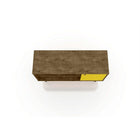 Manhattan Comfort Liberty 42.52" TV Stand, Rustic Brown/Yellow (212BMC94)-Fashionable Splayed Legs made from Solid Wood for Extra Durability.