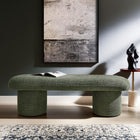 Modway Orla Chenille Upholstered Bench - Sage-Versatile Seating