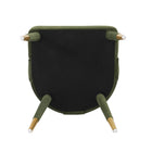 Manhattan Comfort - Lot de 2 chaises de salle à manger modernes Neda 53 cm, revêtement en velours, vert olive-Garantie limitée du fabricant de 30 jours