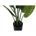 Monarch Specialties - Plante Artificielle - 37 po H - Arbre Aureum - Mis En Pot - Touche Réelle - Feuilles Vertes - Pot Noir-Aucun assemblage requis: Dimensions du produit : 26 po L x 24 po l x 36,5 po H