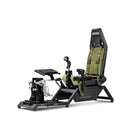 Next Level Racing Flight Simulator Boeing Military Edition - Green-Includes Buttkicker Adaptor, Next Level Racing Four-point harness and lumbar support