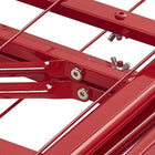 Modway Horizon Stainless Steel Twin Bed Frame - Red-Weight Capacity To 1300 lb