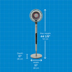 Danby 9" Whisper Quiet 9-Speed Circulator Fan with Remote - Grey-Gradual silencing holes to reduce noise